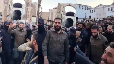 Ahmed Al-Sharaa upon his arrival in Damascus