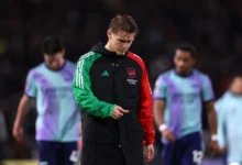 Odegaard sad after Arsenal draw with Fulham