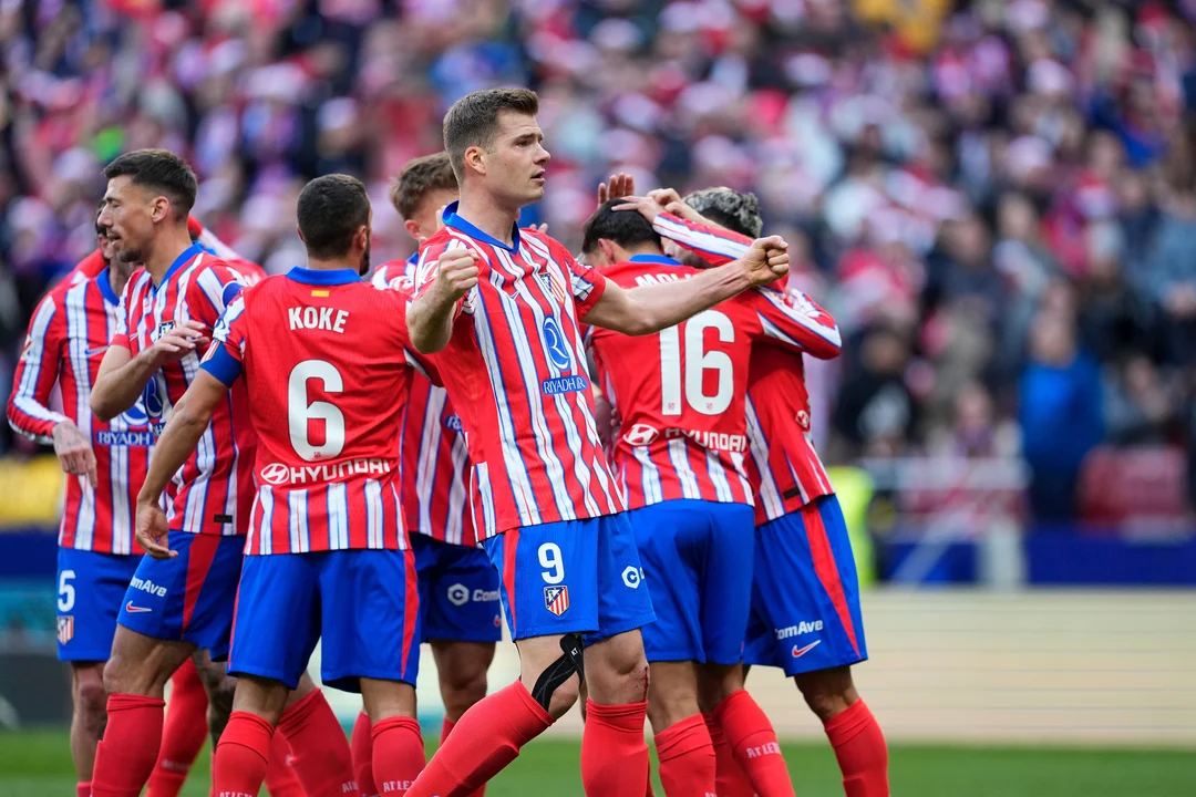 Alexander Sørloth celebrates his goal