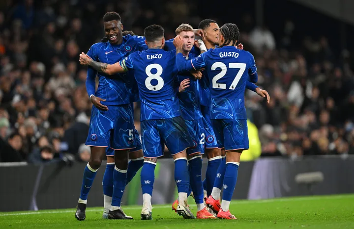 Chelsea players celebrate