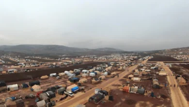 Displaced persons camps in Idlib amid complete destruction of homes