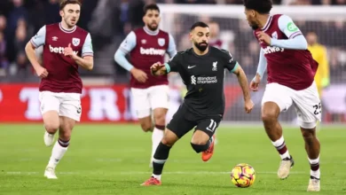 Mohamed Salah during the Liverpool and Wolverhampton match