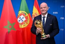 FIFA President Infantino holds the 2030 World Cup