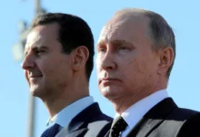 Putin and Assad during a meeting in 2017