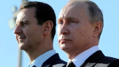 Putin and Assad during a meeting in 2017