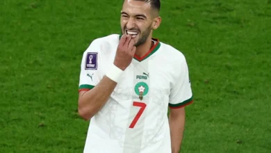 لاعب منتخب المغرب حكيم زياش