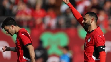 محمد صلاح مع منتخب مصر