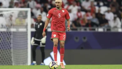 من مباراة منتخب عمان والمغرب