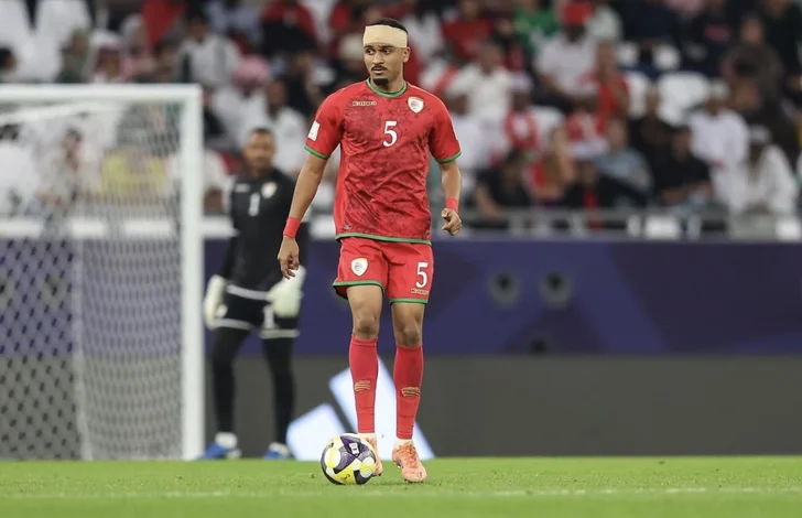 من مباراة منتخب عمان والمغرب