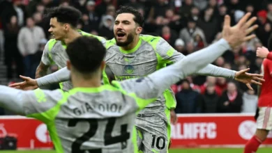 فوز مانشستر سيتي على نوتنجهام فورست