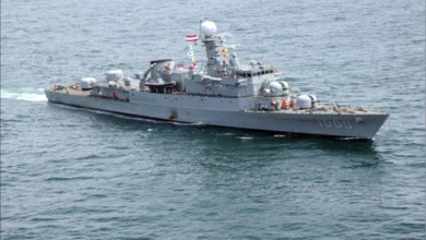 سفينة حربية مصرية