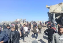 ركام مركز شركة في غزة