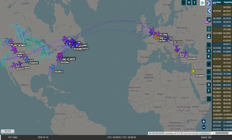 نشر طائرات أمريكية