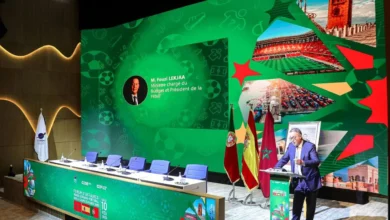 فوزي لقجع في مؤتمر كأس العالم 2030