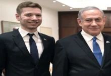 بنيامين نتنياهو وابنه