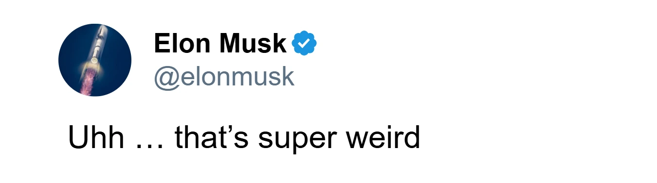 تعليق إيلون ماسك