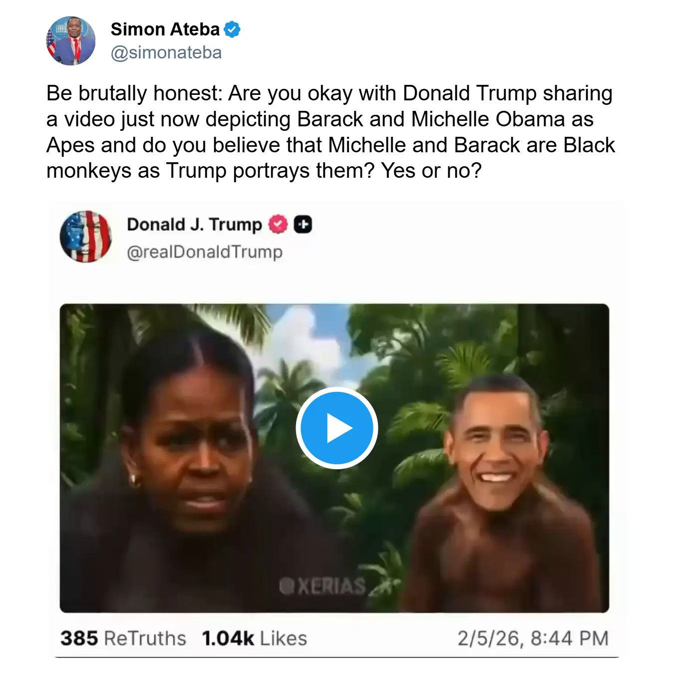 منشور ترامب