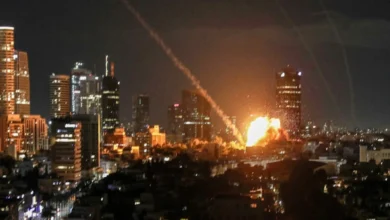 صاروخ إيراني يضرب إسرائيل