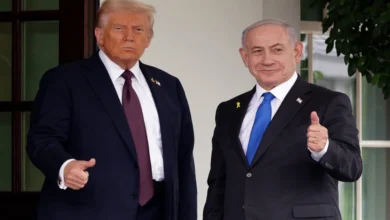 رئيس أمريكا ترامب ونتنياهو